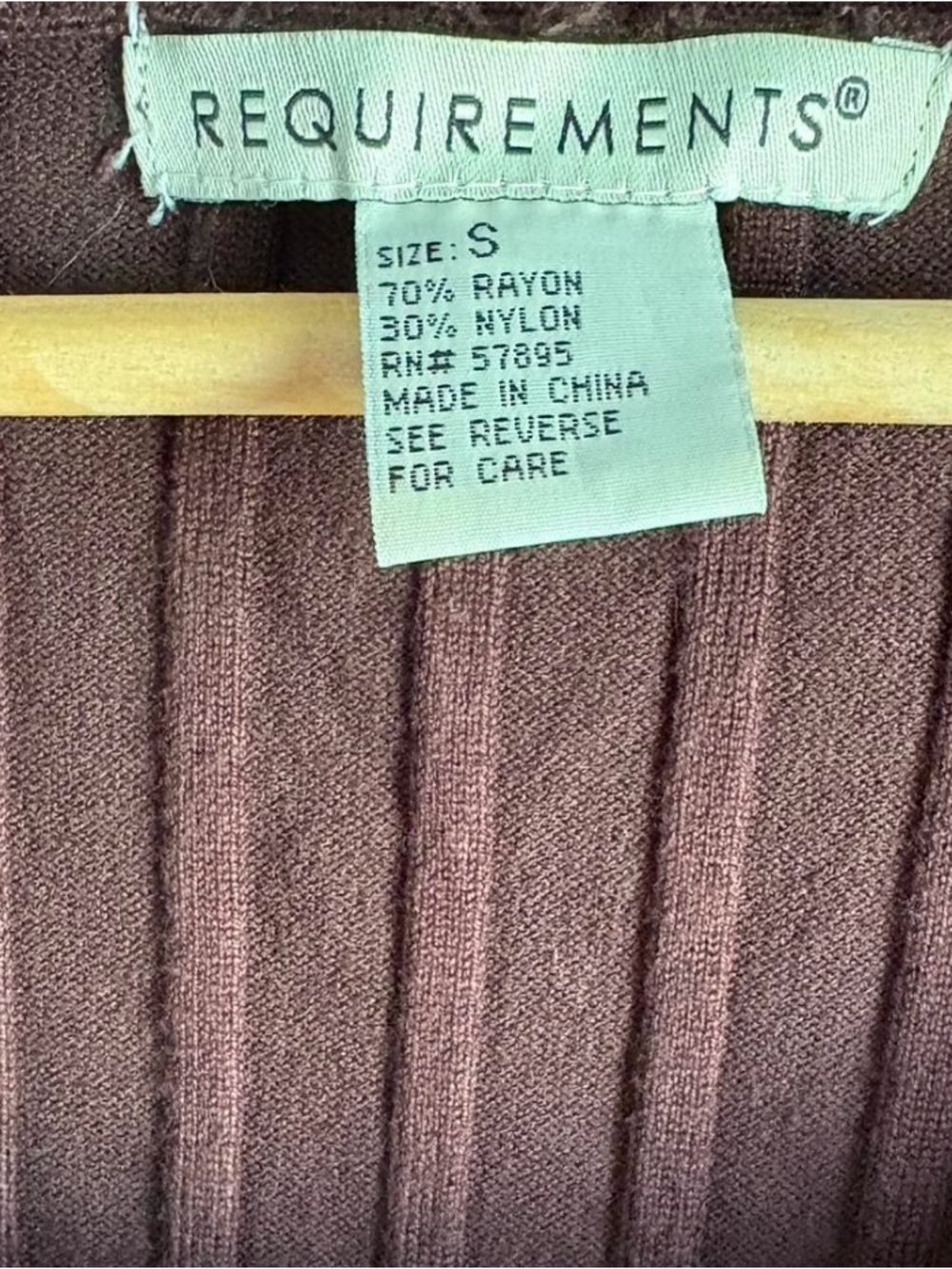 Y2K Brown Ribbed Fitted Shirt with Grommet Detail - Picture 4 of 6